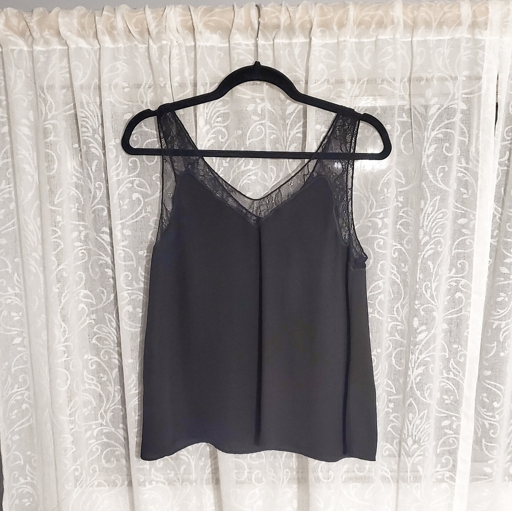 NWT Lace Black Tank